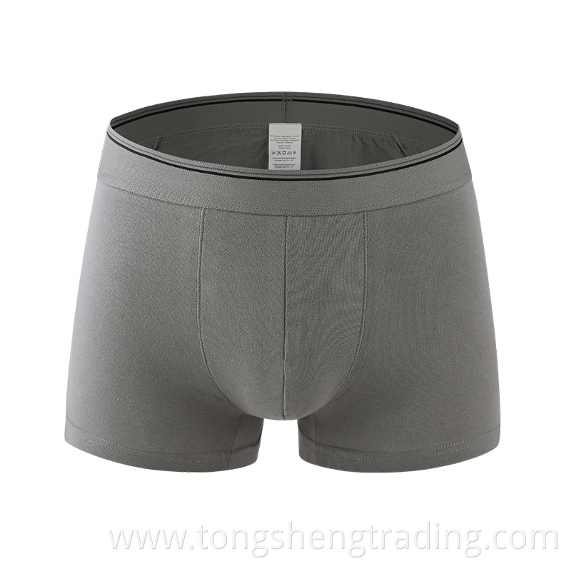 Grey Cotton95 Spandex5 Basic Men S Boxers Briefs Shortsjsmedk16013c